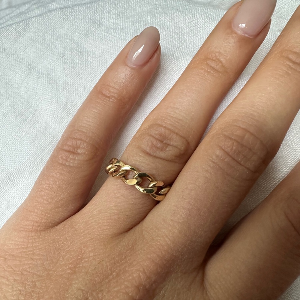 Mejuri Gold Chain Ring